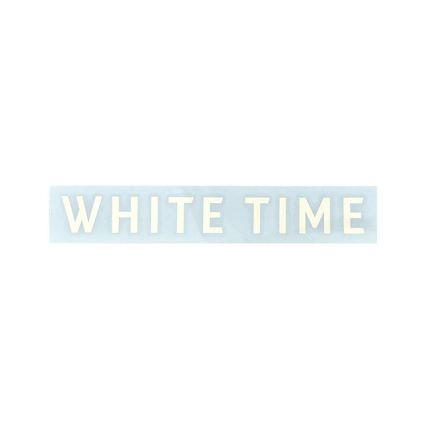 WHITE TIME Logo Cutting sticker【Large】