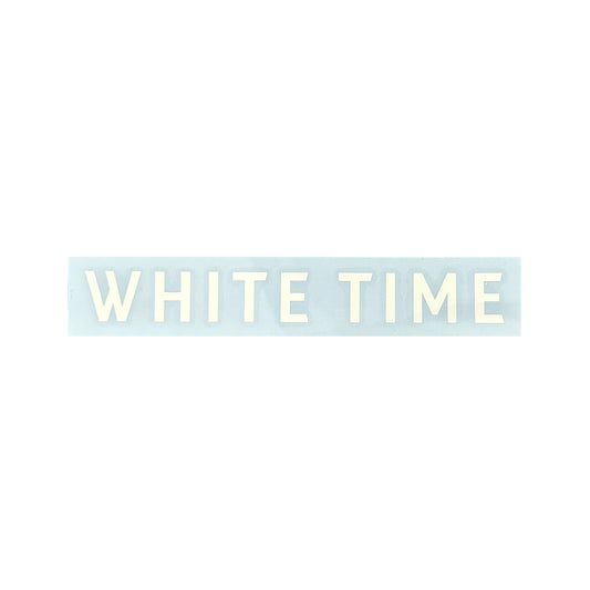 WHITE TIME Logo Cutting sticker  【Large】